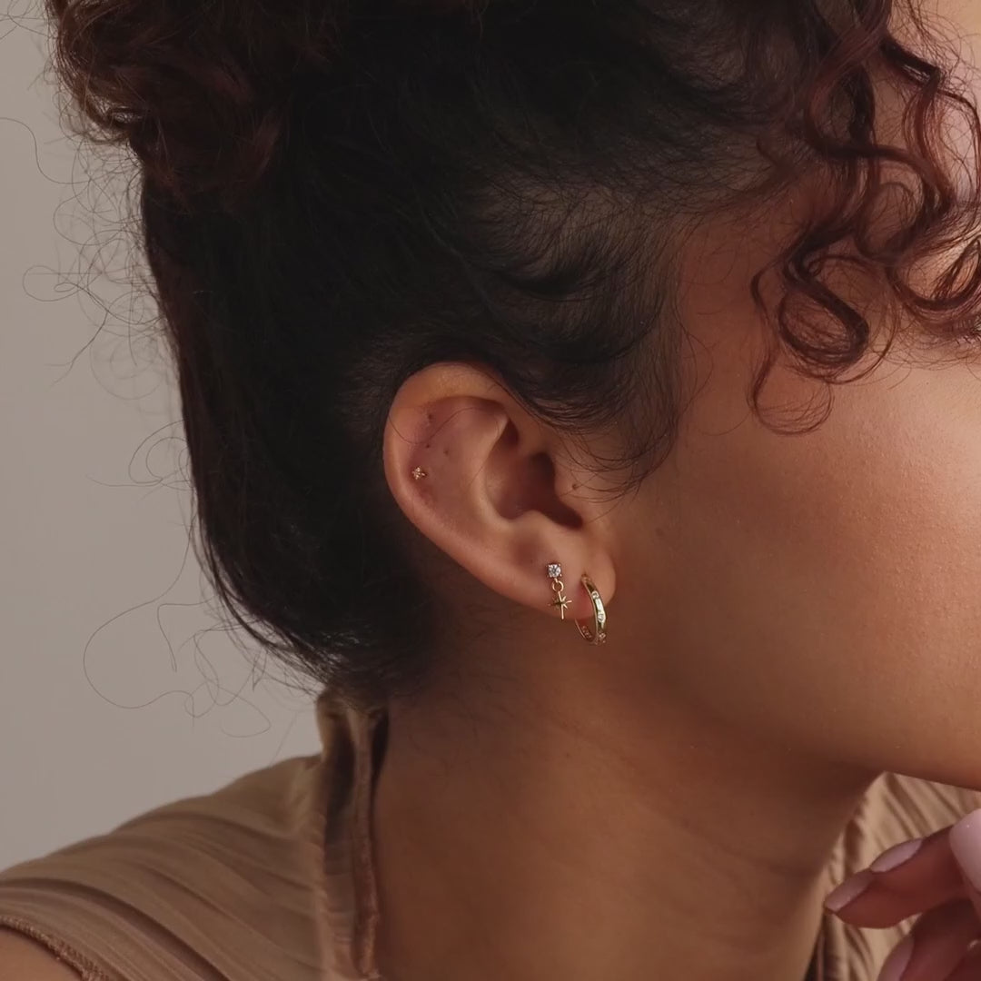 Diamond Star Flatback Studs