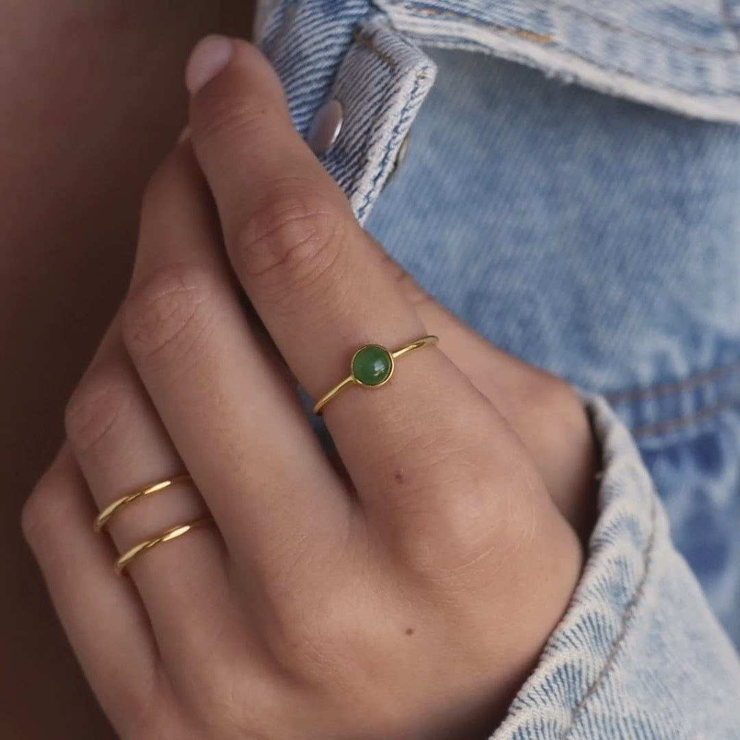 Round Jade Ring