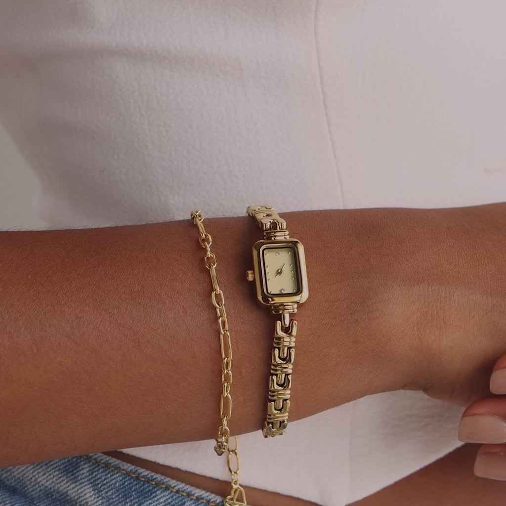 Azteca Link Timepiece in Mixed Metal