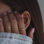 Moonstone Bezel Studs