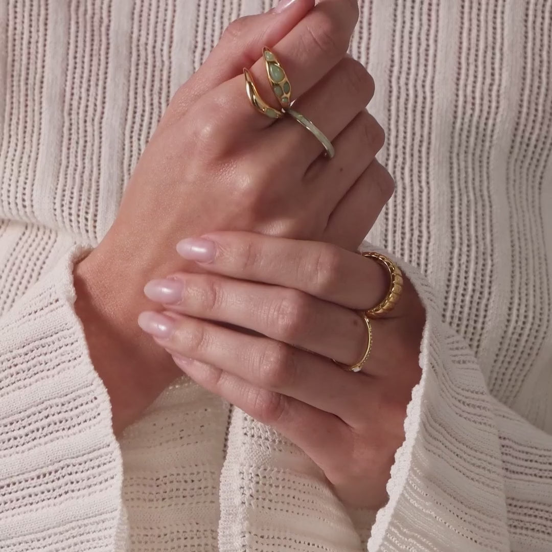 Jade Dewdrop Ring