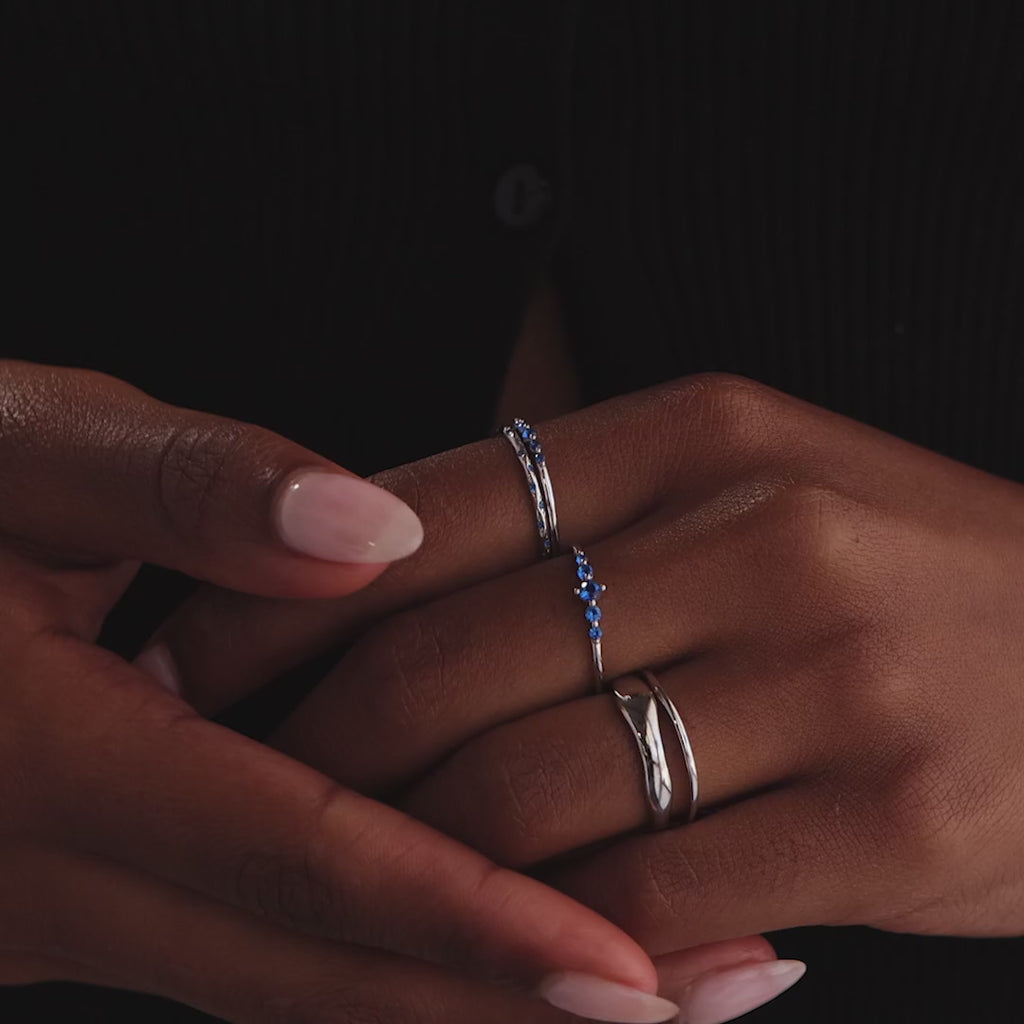 Juego de anillos con forma de dúo