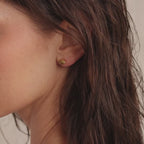 Seagrass Peridot Marquise Studs