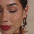 Aretes de ópalo y diamantes