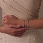 Heart Tennis Bracelet in Silver