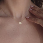 Mellow Dainty Initial Necklace