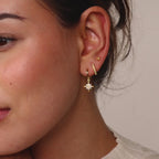 Conjunto de aretes Starburst de ópalo 