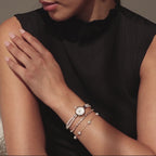 Beaded Pearl Timepiece in 18K Gold