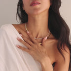 Diamond Tennis Letter Necklace