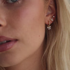 Diamond Bow Studs in 18K Gold