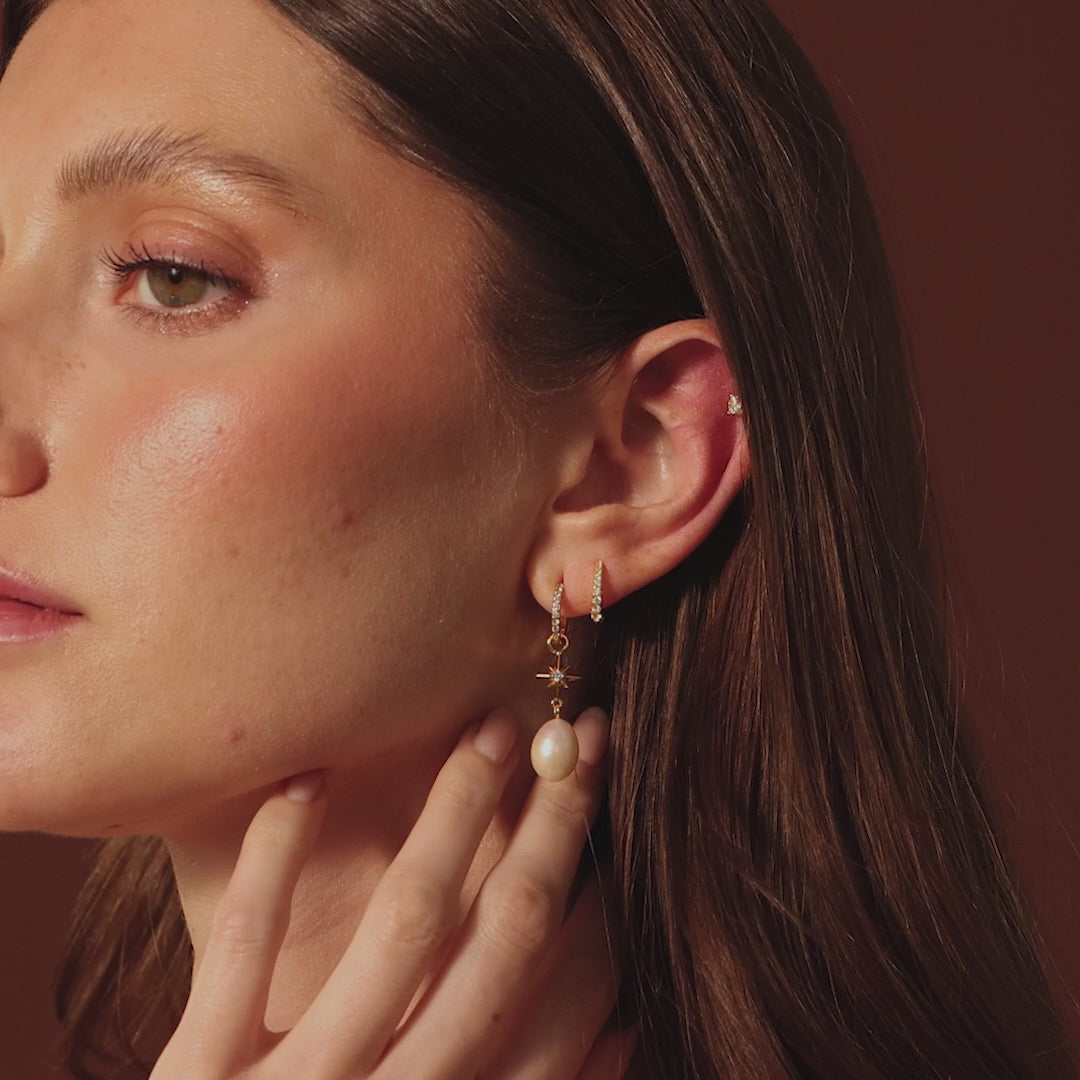 North Star Pearl Hoops