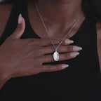 Collar de huellas dactilares personalizado 