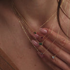 Custom Cut Birthstone Necklace