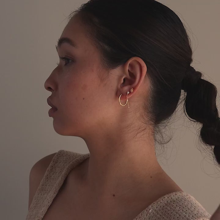 Opal Sun Flat Back Studs