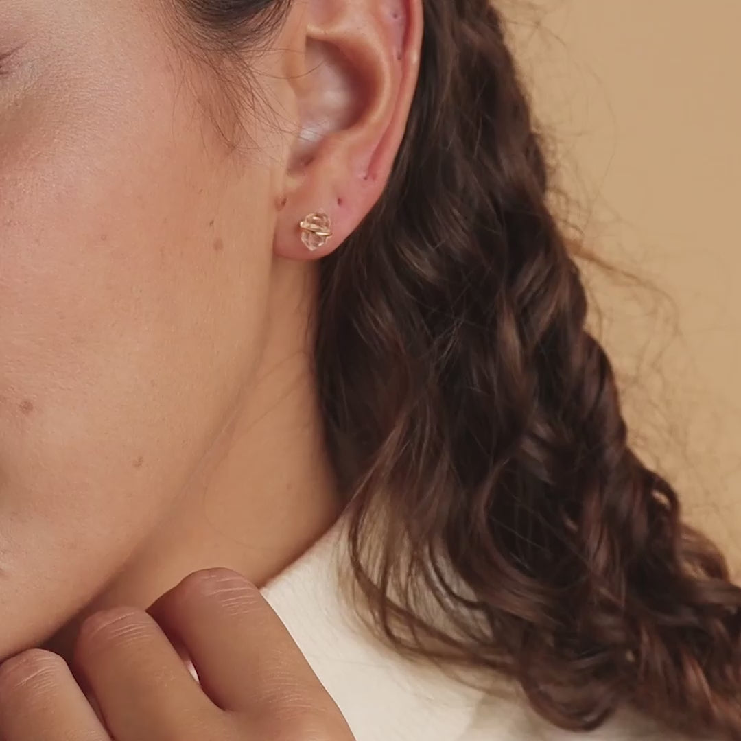 Herkimer Diamond Studs