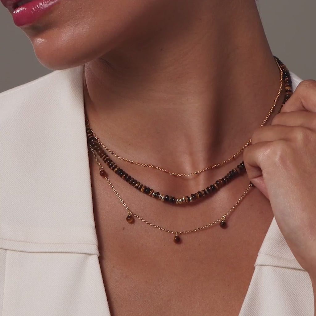 Satellite Cable Necklace in 18K Gold