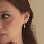 Trío de tachuelas florales de marquesa