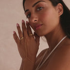 Dainty Hand Chain Bracelet in Sterling Silver