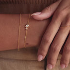 Marquise Birthstone & Pearl Bracelet