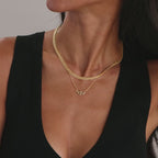 Collier à mailles fines en or 18 carats