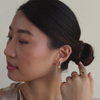 Princess Diamond Drop Studs