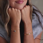 Multiple Marquise Birthstone Bracelet in 18K Gold