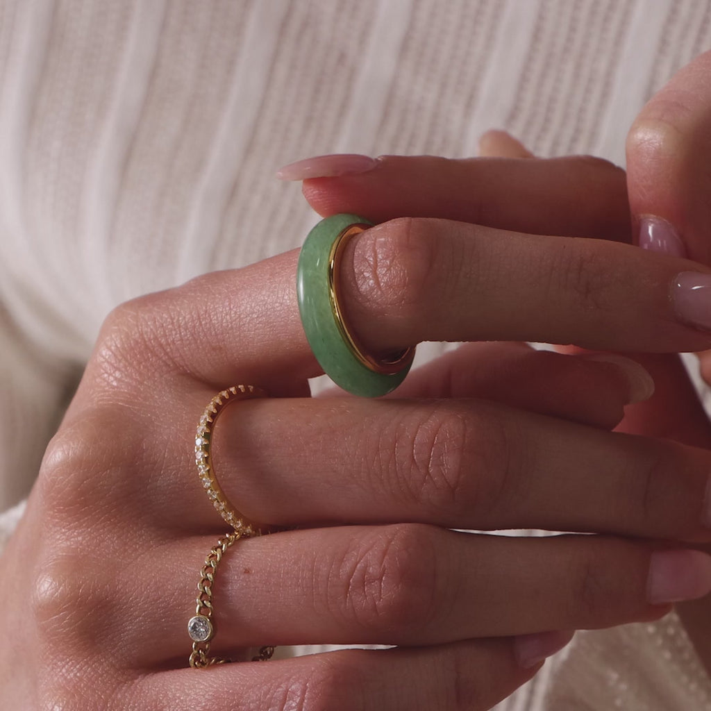 Haven Jade Spinner Ring