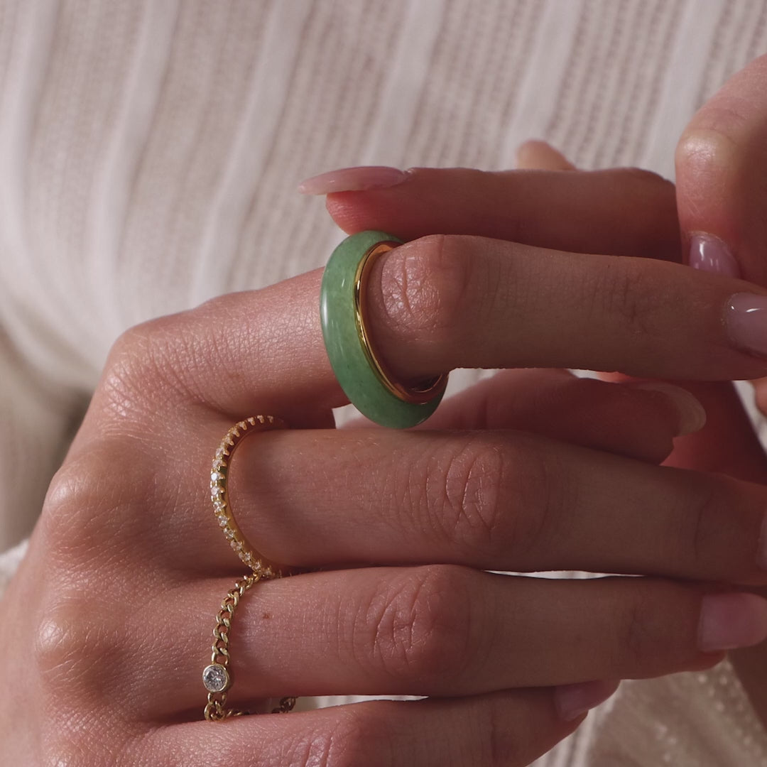 Haven Jade Spinner Ring