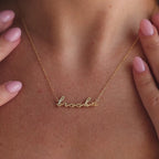 Dainty Bubble Name Necklace