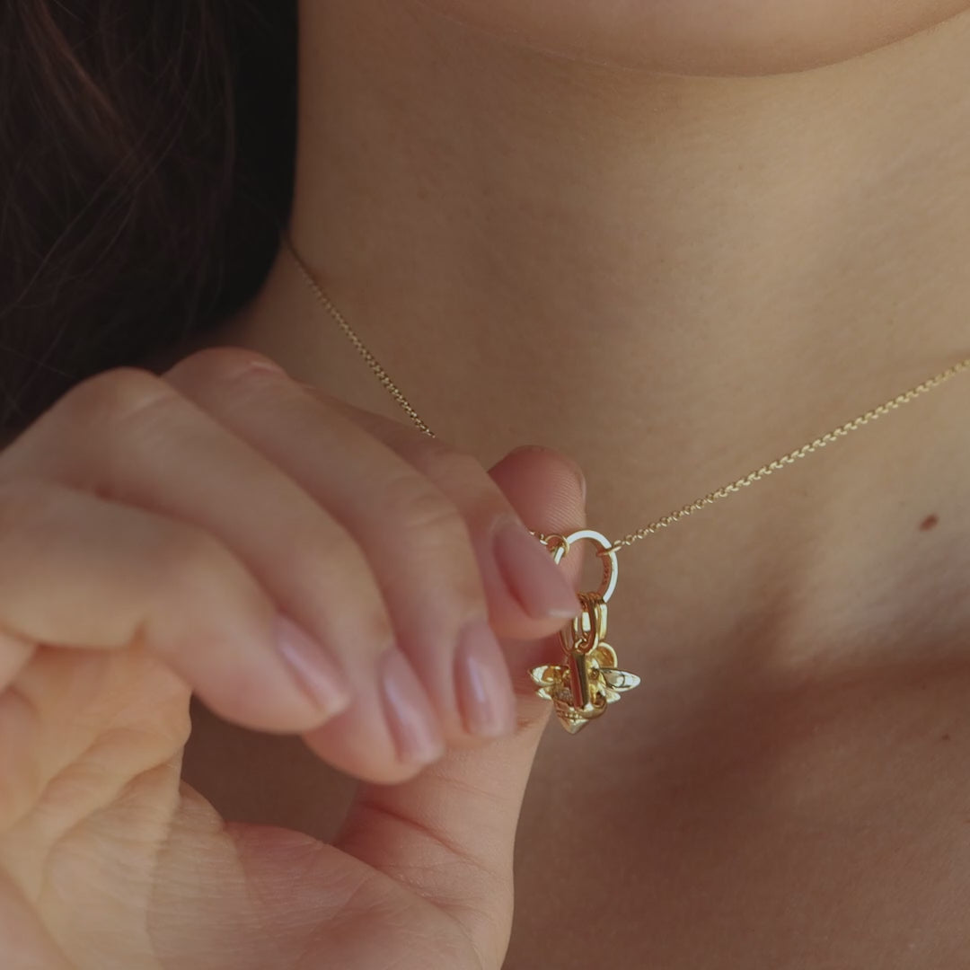 Large Rolo Clasp Necklace