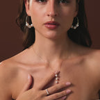 Pearl Cascade Necklace in 18K Gold