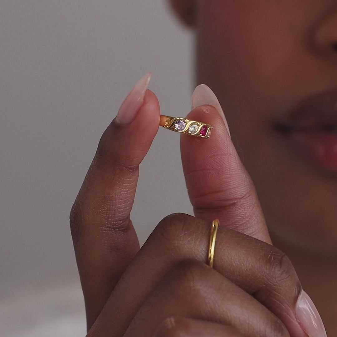 Vintage Multiple Birthstone Ring