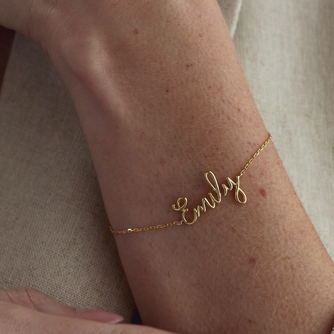 Cursive Name Bracelet
