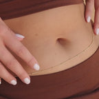 Cadena para el vientre con cuentas de satélite