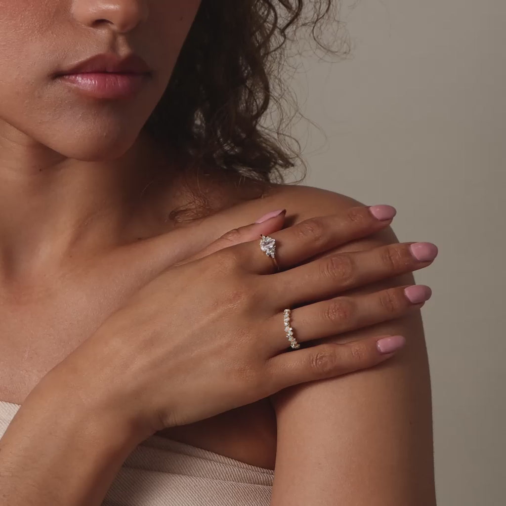 Diamond Petal Ring