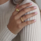 College Emblem Signet Ring