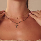 Midnight Cross Necklace