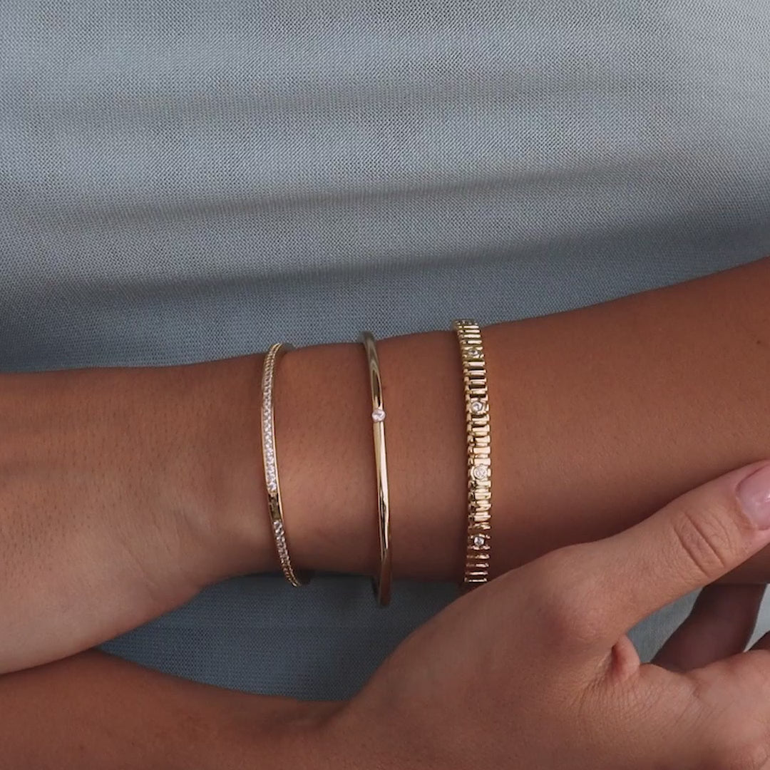 Skinny Diamond Bangle