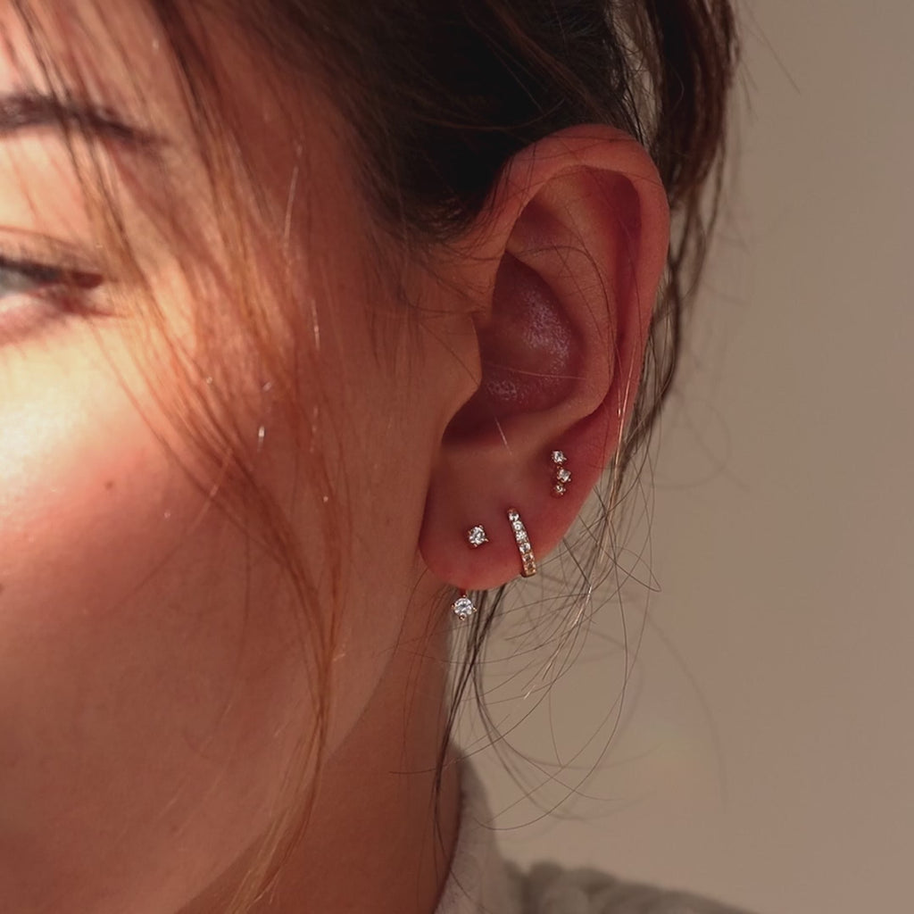 Diamond Earrings Set