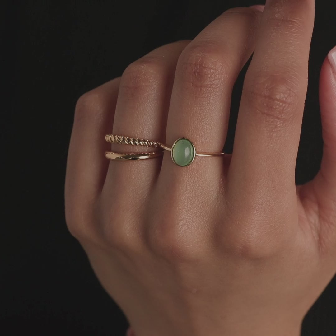 Jade Oval Ring