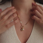 Opal Sun Charm in Sterling Silver