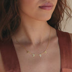Alice Spaced Number Necklace