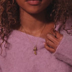 Square Bezel Amethyst Charm