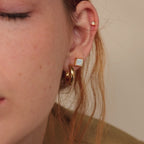 Clous d'opale taille princesse