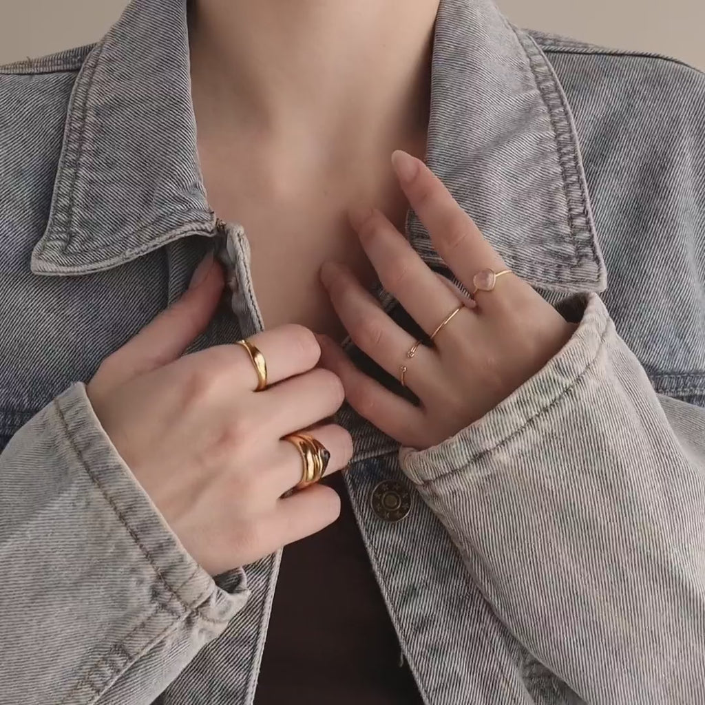 Bague Coeur en Pierre de Lune