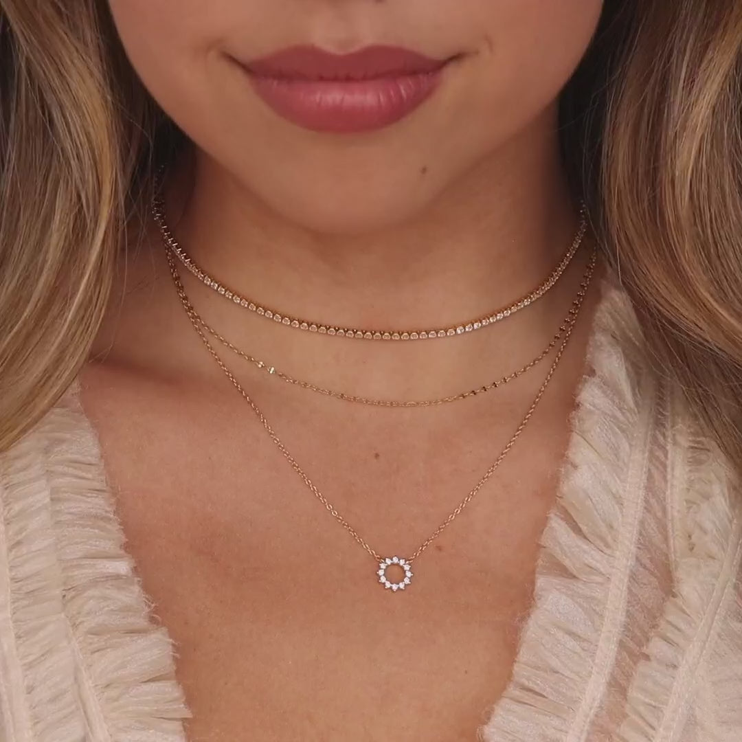 Collier Soleil Diamant