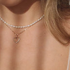 Classic Pearl Heart Charm