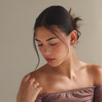 Art Deco Diamond Ring Set in Sterling Silver