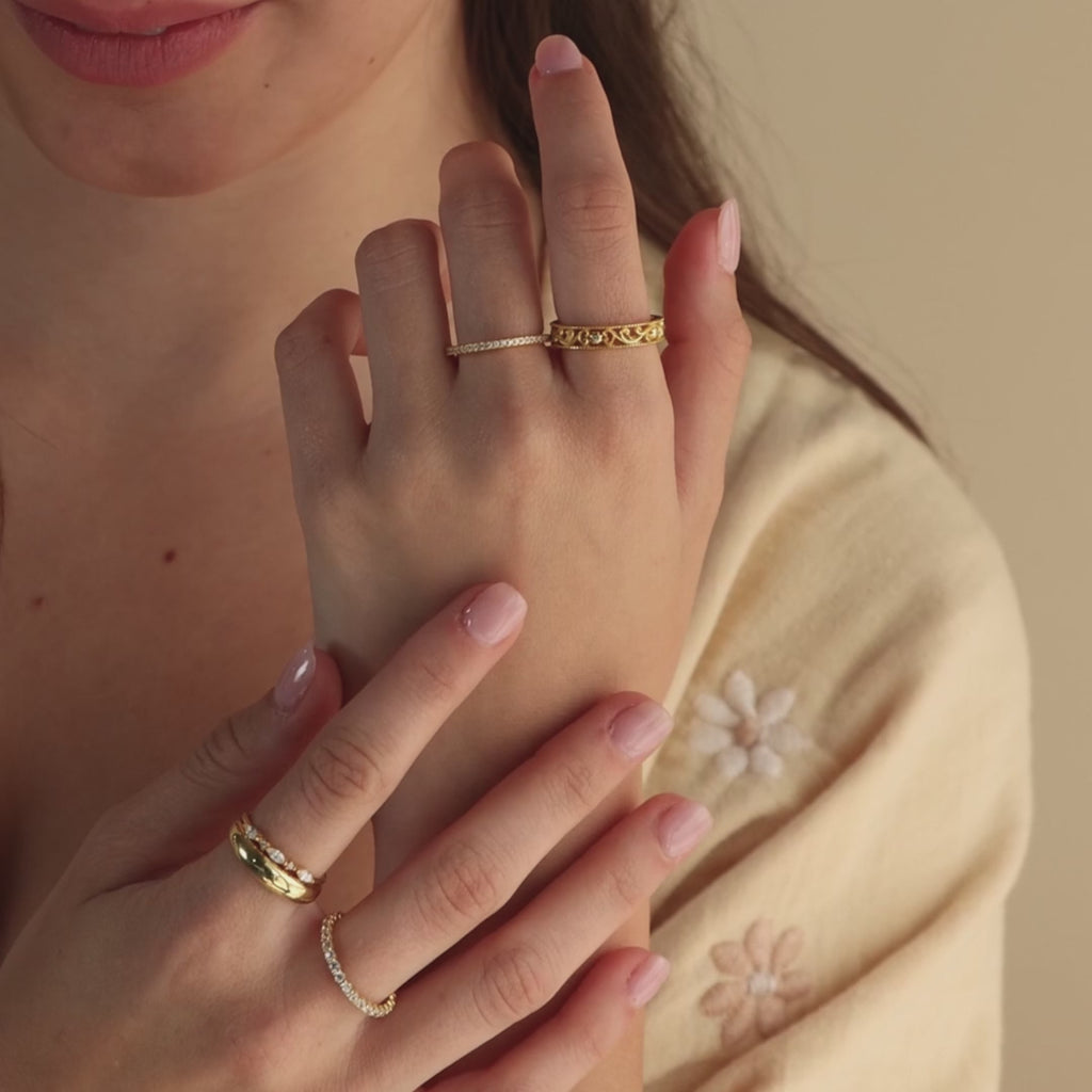 Anillo Flor de Filigrana