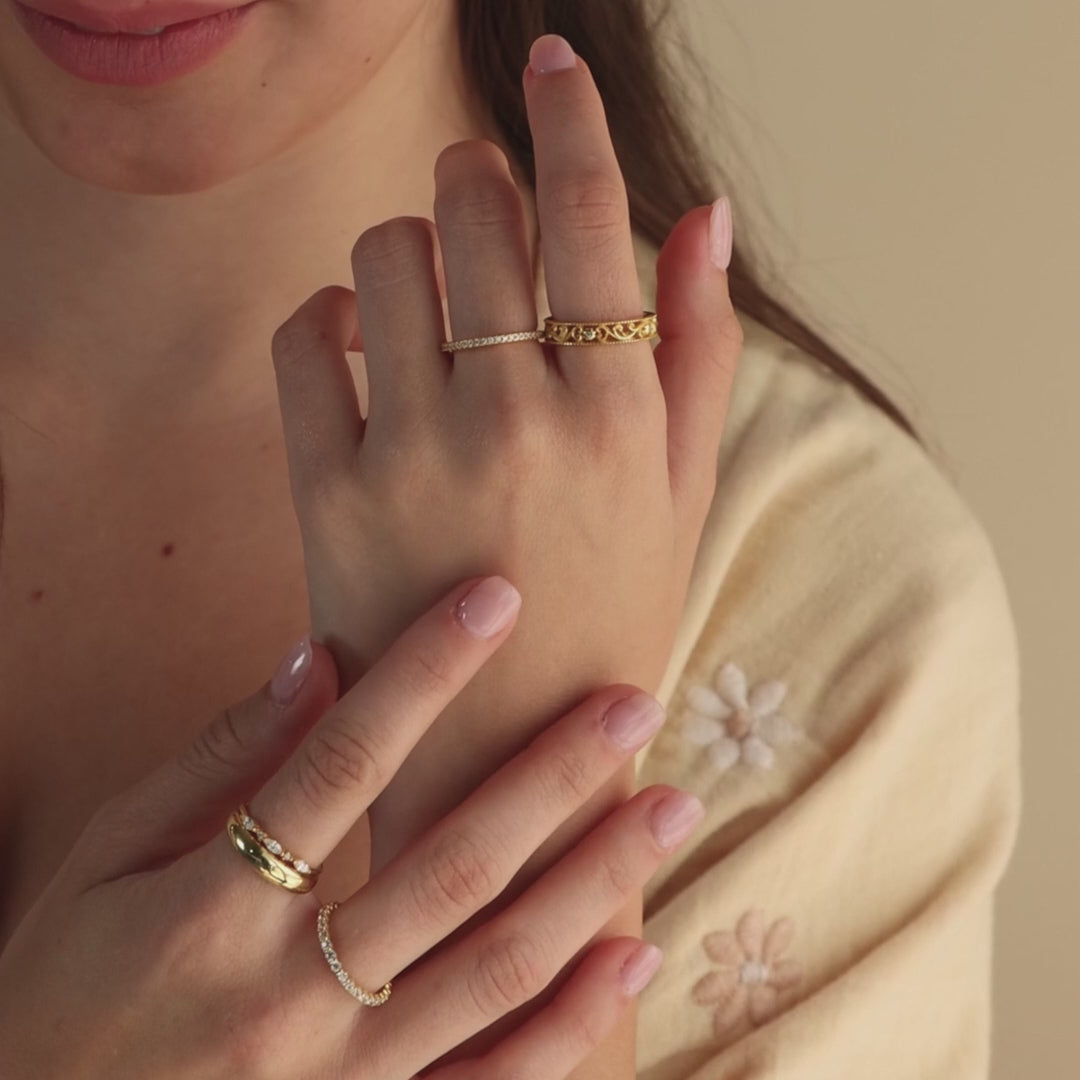 Anillo Flor de Filigrana